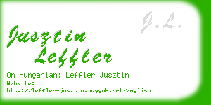 jusztin leffler business card